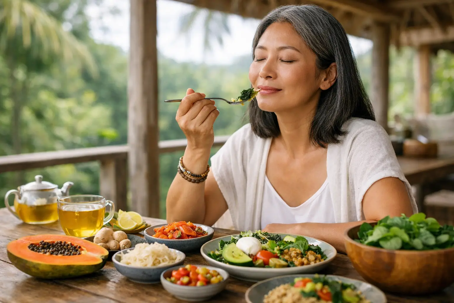 How to Reduce Bloating on Retreat